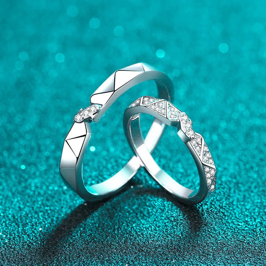 Couple Rings Moissanite Simple Ring Platinum Pt950 Wedding Rings Type Main Stone Side Stone Fine or Fashion Setting Type Gender